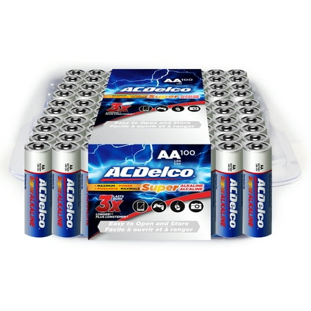 ACDelco Super Alkaline AA Batteries, 100-Count