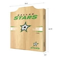 thumbnail image 6 of Dallas Stars Logo Dart Board Cabinet Set with 6 Steel Tip Darts, 6 of 7