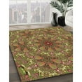 thumbnail image 3 of Ahgly Company Machine Washable Indoor Round Transitional Caramel Brown Area Rugs, 4' Round, 3 of 7