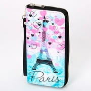 Paris Hearts Ombre Wristlet