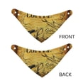 thumbnail image 3 of Naloa Coffee Vintage Dog Bandana Large and Small-Dog Scarf Bib Handkerchief Accessories for Dogs and Cats(S-L)-Medium, 3 of 5