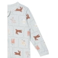 thumbnail image 3 of Modern Moments by Gerber Baby Neutral Viscose Easter Two-Way Zip Sleep 'N Play Footed Pajamas, Sizes Newborn - 6/9 Months, 3 of 7