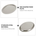 thumbnail image 4 of BRIGHTFUFU Egg Shape Food Plate Restaurant Dish Storage Plate Easy To Clean For Home Kitchen Use Odor For Serving, 4 of 8