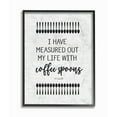 thumbnail image 2 of The Stupell Home Decor Collection Measured Life with Coffee Spoons Subtle Birch Typography Framed Giclee Texturized Art, 11 x 1.5 x 14, 2 of 4