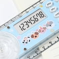 thumbnail image 6 of Byujiro 2-in-1 Ruler Calculator 8-Digit Transparent Student Calculator with Foldable Ruler Portable Multifunctional Basic Calculator with Cute Print for School, Office Supplies, 6 of 6