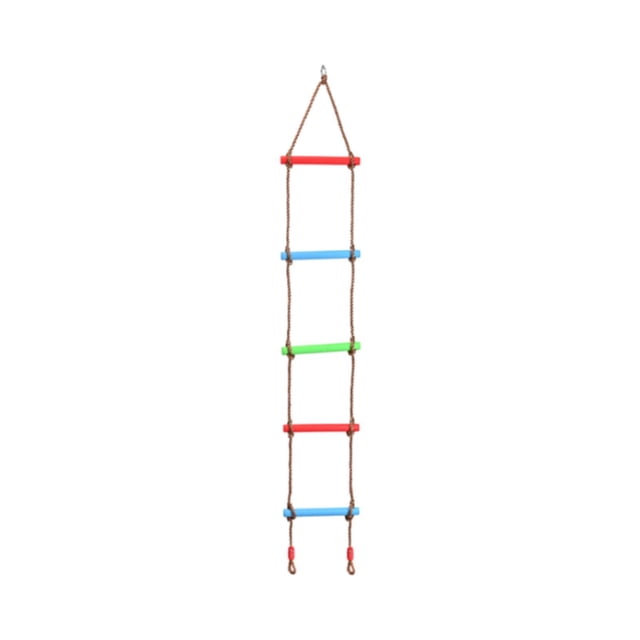 Escalera de Cuerda para Escalada Baoblaze Con Correas de 5 Secciones para Equipo de Ejercicio en Casa