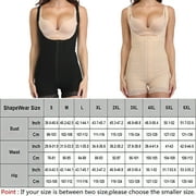 Full Body Shaper for Women Tummy Control Shapewear Waist Trainer Compression Girdle Thigh Slimmer Bodysuit Zipper Adjustable