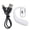 White, variant on M Buder F32 True Wireless Earbuds, Ear Hook Bluetooth 5.4 Headphones, Active Noise Cancelling Earphones for Car Driving Business, 300mAh Built-in Battery, Lightweight In-Ear Design, Black