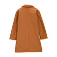 thumbnail image 4 of Girls Trench Coat Single Breasted Long Dress Coat Winter Windbreaker With Side Pockets, 4 of 6