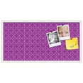 thumbnail image 2 of PinPix ArtToFrames 34x16 Custom Cork Bulletin Board    Poster Board Has a Fabric Style Canvas Finish, Framed in Satin White Frame (PinPix-595), 2 of 5
