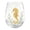 Haima, variant on Sea-Themed Stemless Wine Glasses, 15oz Hand-Painted Coastal Beverage Glasses, Lead-Free Clear Drinkware for Nautical Home Decor, Beach House Entertaining, Maritime Barware Accessories, Haima
