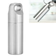 thumbnail image 1 of Pill Keychain, Waterproof Stainless Steel Pill Case Camping Pill Container Keychain Pill Holder Organizer for Outdoor Camping, 1 of 7