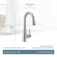 thumbnail image 2 of Moen 7664ORB Sleek One-Handle High Arc Pulldown Bar Faucet, Oil Rubbed Bronze, 2 of 3
