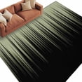 thumbnail image 2 of Rectangle Area Rugs 5 x 8 Ft, Sage Green Black Ombre Non-Slip Residential Carpet, Modern Abstract Striped Gradient Indoor Crawling Mats Runner Rugs for Living Room/Dining Room/Bedroom, 2 of 9