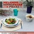 Melamine Dinnerware Set For 416 PcsCamping Dishes Set With Dinner