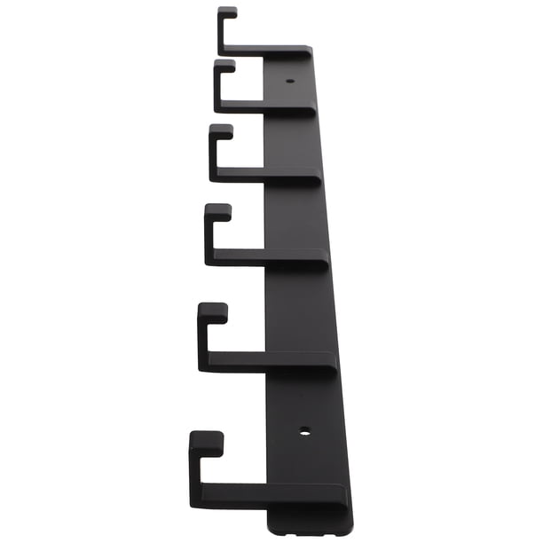 MERRYHAPY Gancho De Aluminio Resistente Negro Para Colgar Abrigos Sombreros Y Toallas