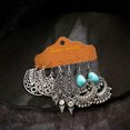 thumbnail image 2 of RSAMD Green Turquoise Ethnic Dangle Drop Earrings for Women Vintage Boho Jewelry Set-Style A, 2 of 8