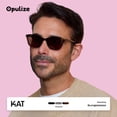 thumbnail image 5 of OPULIZE KAT Reading Sunglasses - Cat-Eye Frame - Black - Men & Women - Spring Hinges - S59-1 - +3.00, 5 of 9