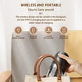 thumbnail image 5 of Coffee Grinder Electric,Electric Coffee Grinders Mannual for Home Use, Adjustable & Portable,Stainless Steel, White, 5 of 5