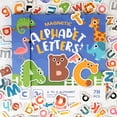 thumbnail image 1 of QJUHUNG Magnetic Alphabet Book - 26 Capital Letters  52 Small Letters  Cute Cartoon Animal Design  Alphabet Cognition  Matching Practice  Convenient Storage  Perfect Holiday Gift, 1 of 4