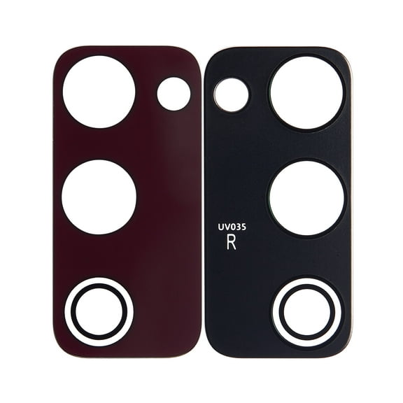 Replacement Back Camera Lens (Glass Only) With Adhesive Compatible For Samsung Galaxy S20 FE 4G / 5G (Cloud Red) (10 Pack)