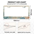 thumbnail image 2 of Aluminum License Plate Frame 2 Pack Car Exterior Accessory Car Tag Holder for Front Rear Plates Cars Decor Underwater Scene Featuring, 2 of 7