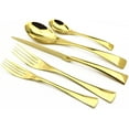 thumbnail image 2 of 20-Piece 18/10 Stainless Steel Gold Flatware Set, Serive for 4, 2 of 14