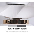 thumbnail image 4 of yeacher FS0021 Ventilateur de Plafond avec Éclairage avec Télécommande Application BT Contrôle Température de Couleur Réglable Gradation Continue Vent à 6 Vitesses Éclairage DEL pour Chambre Salon Salle à Manger, 4 of 8