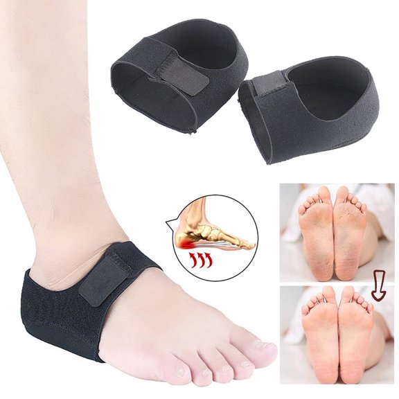 Silicone Heel Cover, Black S (Unprinted) - Heel Cushion Protectors & Inserts for Plantar Fasciitis, Adjustable Breathable Heel Cups for Dry Cracked Heels, Foot Masks Easter Mother' Makeup Organizers