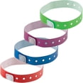 thumbnail image 5 of Advantus Unisex Waterproof Colored Vinyl Wristbands, 11-Hole, Multi-Colors, 10 Pack, 5 of 5