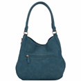 thumbnail image 4 of Bolso Hobo FashionPuzzle, ligero, piel sintética, azul y gris, 4 of 6