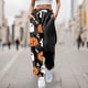 thumbnail image 2 of WILLBEST Pantalones Casuales para Mujer, Cómodos Pantalones Deportivos con Estampado de Halloween, Cintura Elástica Suave para Uso Diario. Mediana, 2 of 4