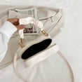 thumbnail image 3 of Yucurem Women Heart Shape Clutch Purse Underarm Bag Stylish Pu Tote Purse (White) Fashion shoulder bag (White), 3 of 10