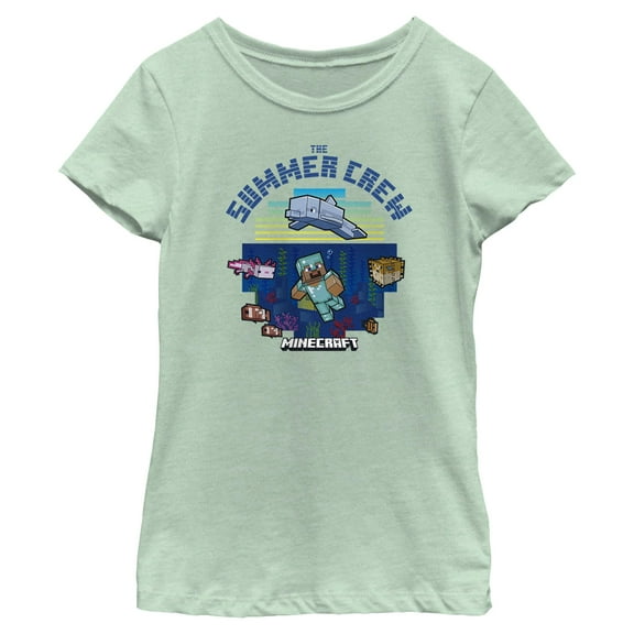Girls Minecraft The Summer Crew T Shirt