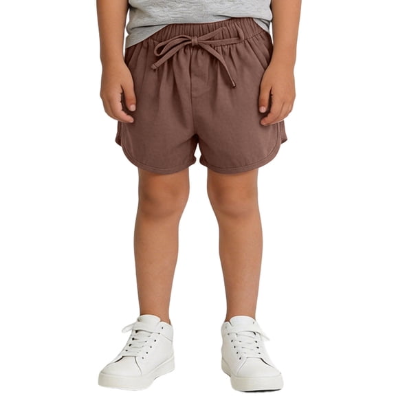 OGLCCG Boys Athletic Shorts Cotton Drawstring Running Shorts with Pockets Kids Soccer Gym Workout Sports Shorts 1-7 Years