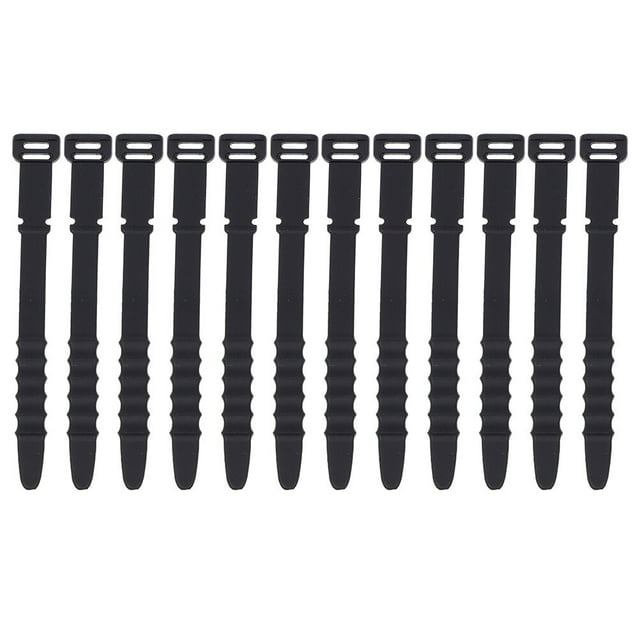 12pcs Cable de silicona Minodificadores Organizador de cable de cable cable cable de cable