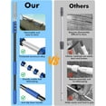 thumbnail image 5 of Pool Pole Telescopic 16FT Heavy Duty Upgraded Aluminum, 16Ft Extension/Extendable Telescoping Tool for Above Ground/Inground Swimming Cleaning Supplies Accessories, Leaf Skimmer/Brush/Net/Vacuum/Mesh, 5 of 11