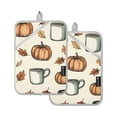 thumbnail image 7 of Yayeee Pot Holders Kitchen Heat Resistant with Pocket 7"x9.8" Cotton Oven Cooking Hot Pads, Fall Leaves, 7 of 7