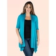thumbnail image 4 of Plus Size Elbow Sleeve Open Front Cardigan, 4 of 10
