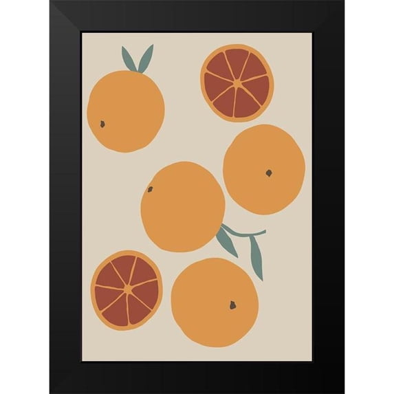 Artographie Studio 18x24 Black Modern Framed Museum Art Print Titled - Blood Orange