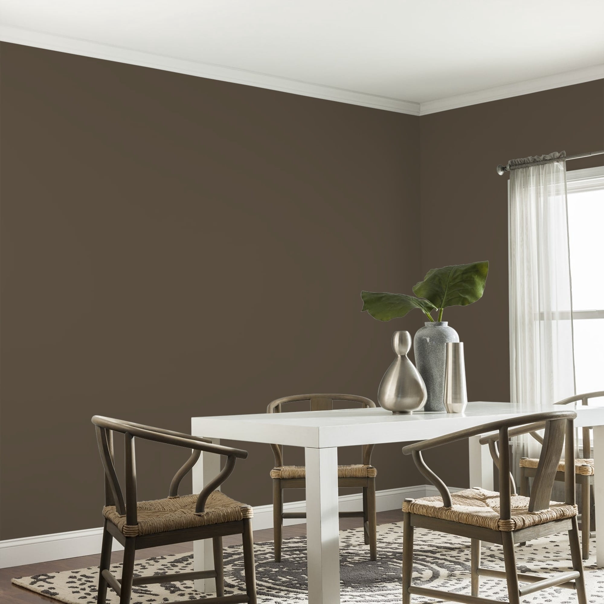 Glidden Spred Afternoon Tea / Brown, Eggshell Interior Paint with Primer, 1 Gallon