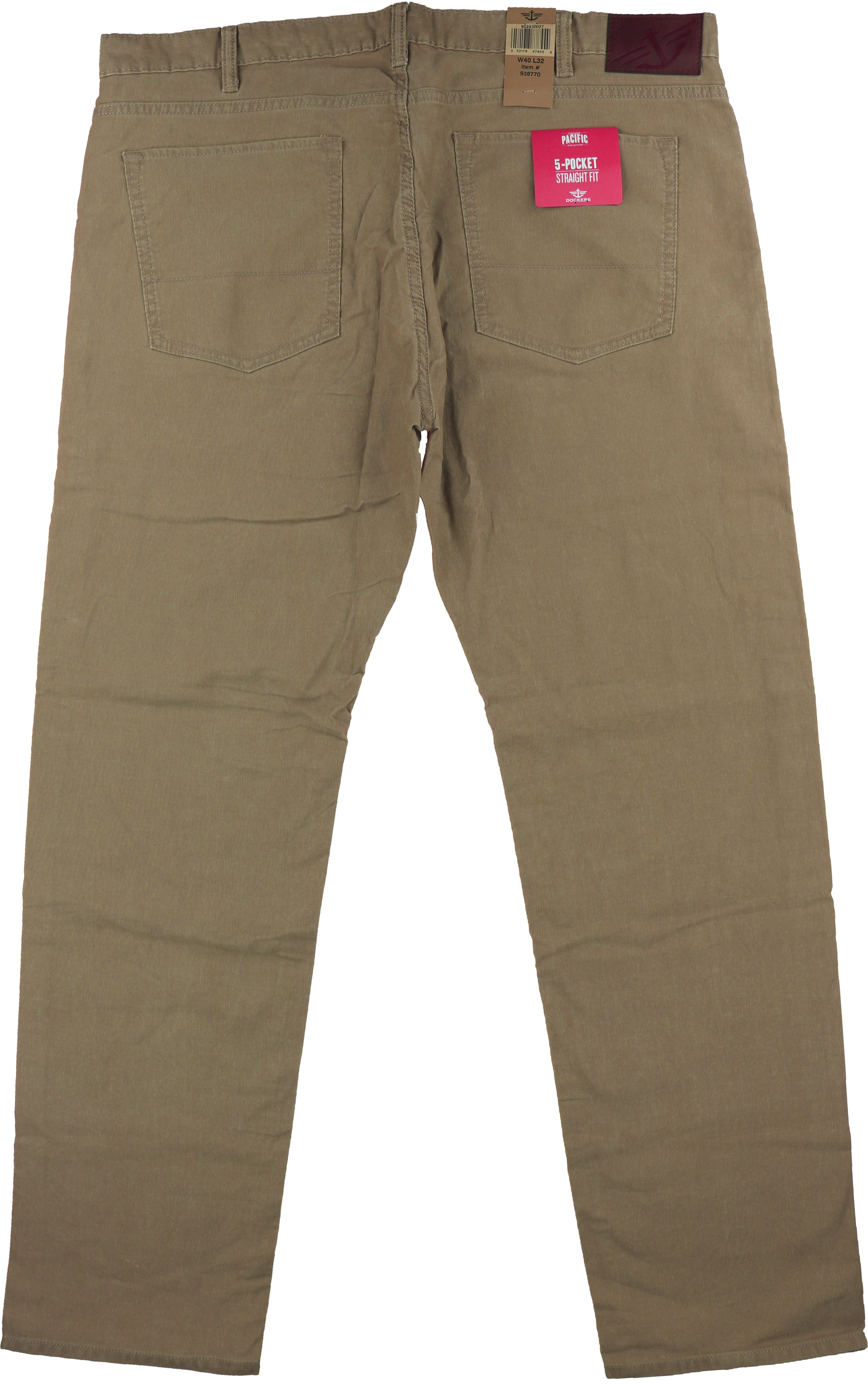 Ingenieurs nachtmerrie Kinderen Dockers Pacific Collection Mens 5-Pocket Straight Fit Pants (Khaki, 40X32)  - Walmart.com
