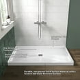 thumbnail image 7 of Center Drain Shower Base 36" L x 36" W x 4" H Anti-slip Stainless Steel Shower Pan White, ACE, 7 of 7