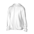 thumbnail image 2 of Fotbe White Men's Women's UPF 50+ Sun Protection Jacket Hooded Cooling Shirt with Pockets Hiking Outdoor Performance-Small, 2 of 9