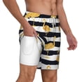 thumbnail image 6 of Rocae Gold Flamingo for Men's Swim Trunks Quick Dry With Two Side Pockets and One Lined Patch PocketX-Large, 6 of 9