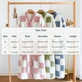 thumbnail image 3 of Nfurl Flannel Housecoats for Women Button Front with Pockets Winter Warm Plaid Long Sleeve Bathrobe Soft Sleepwear Ladies Lounge Robes Blue M, 3 of 3