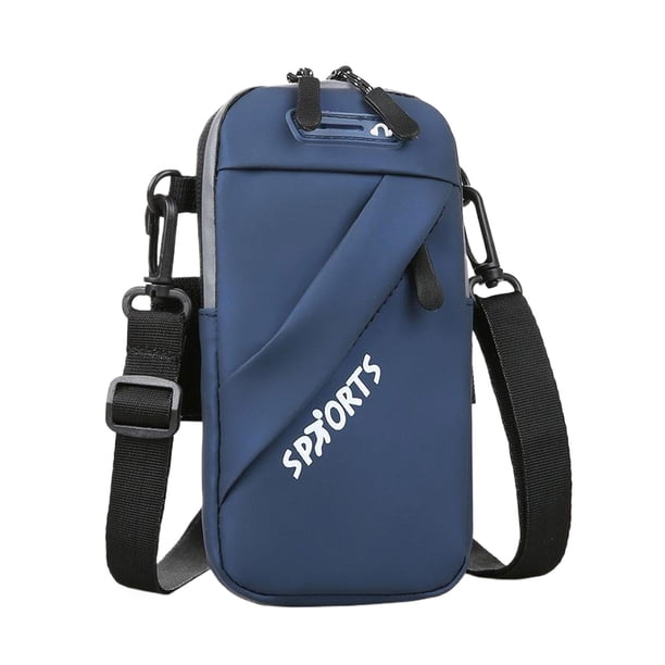 Qarigey Versátiles bolsos cruzados para teléfono para mujer: soporte práctico y moderno para teléfono cruzado Bolsas de mensajero y de hombro Azul impermeable