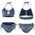 thumbnail image 5 of Women's Boho Straw Woven Belt Round Buckle Waistband for Jeans Dress Casual Daily Wear, 5 of 7
