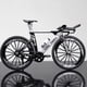thumbnail image 1 of Modelo de , juguete para niño de montaña, simulación, modelo curvo, oficina en hogar, adornos de escritorio, manualidades - Plata Hugo Juguete de bicicleta fundido a presión, 1 of 10
