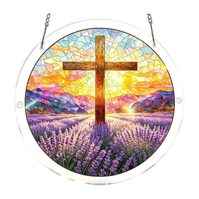 SIfdSeng My Items Acrylic Puzzles Window Hanging Acrylic Puzzles Garden for Mom Birthday Home